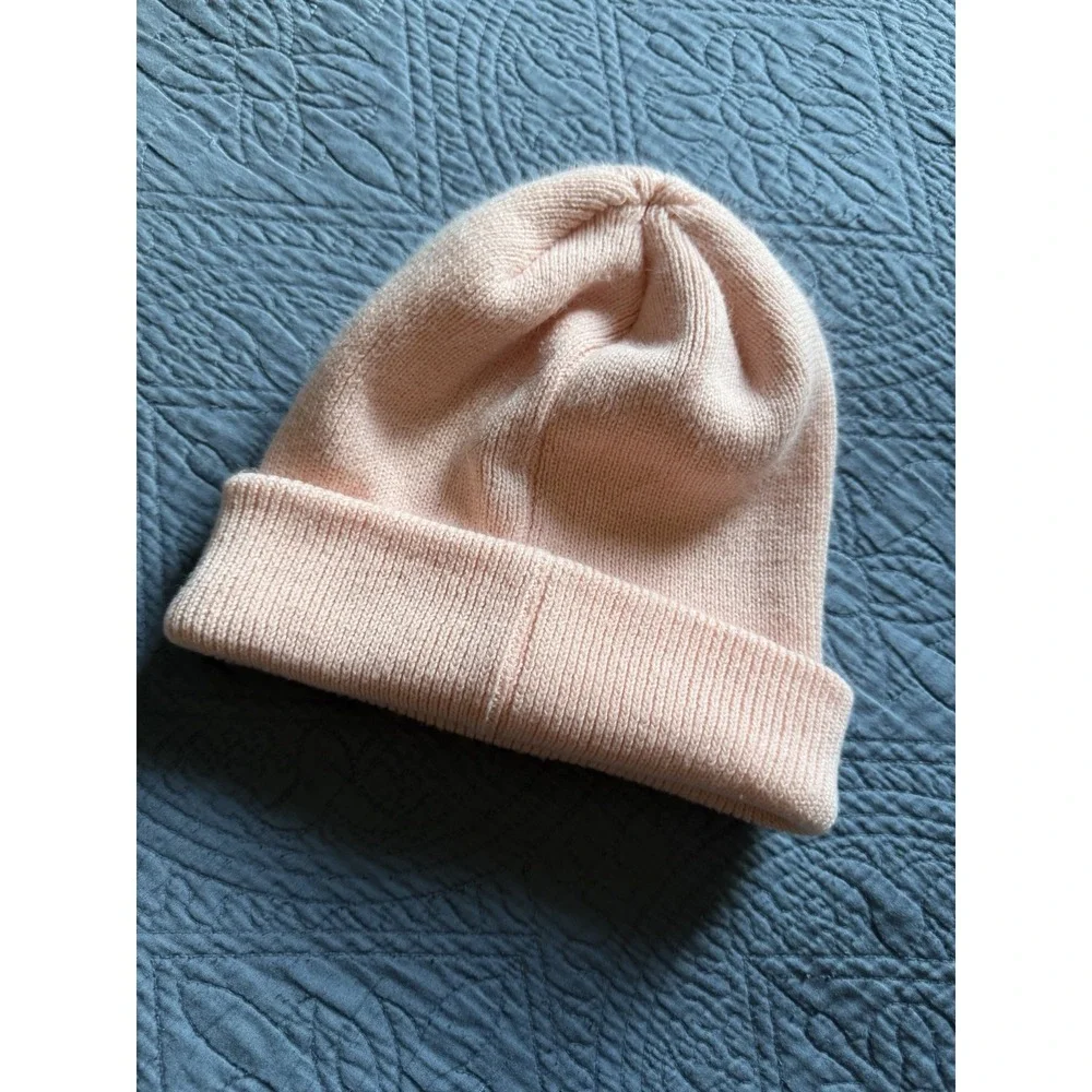 Adidas Originals Women's Trefoil Beanie Cuff Logo Pale Pink Street Wear One Size